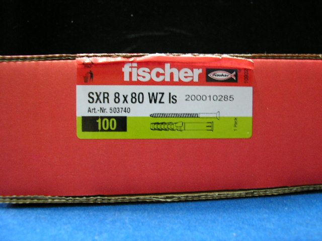 SXR 8x100 Tassello nylon Fischer c/vite tsp