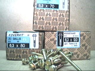 Kovervit zin.6.3x60 te pz.100